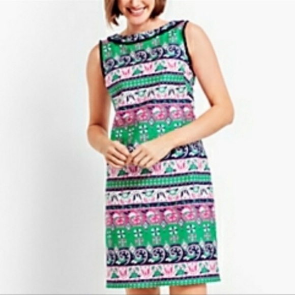 Talbots Multicolor Patterned Dress - Picture 9 of 10